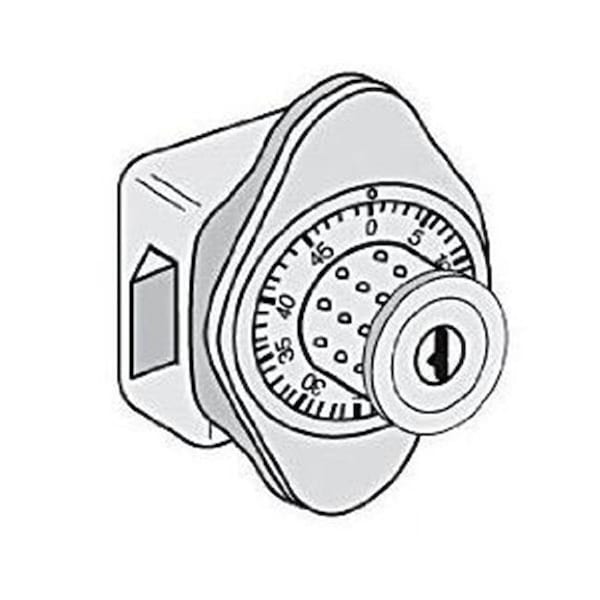 Salsbury Industries 7110 Combination Lock - Built-In for Industrial and Military TA-50 Storage Cabinet Door 7110 - main